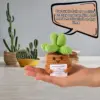 Positive Crochet Potted Plants Emotional Support Cactus Succulent Doll Toy Knitted Mini Plant Encouraging Gift Green Beige Brown Pink Wool Thread